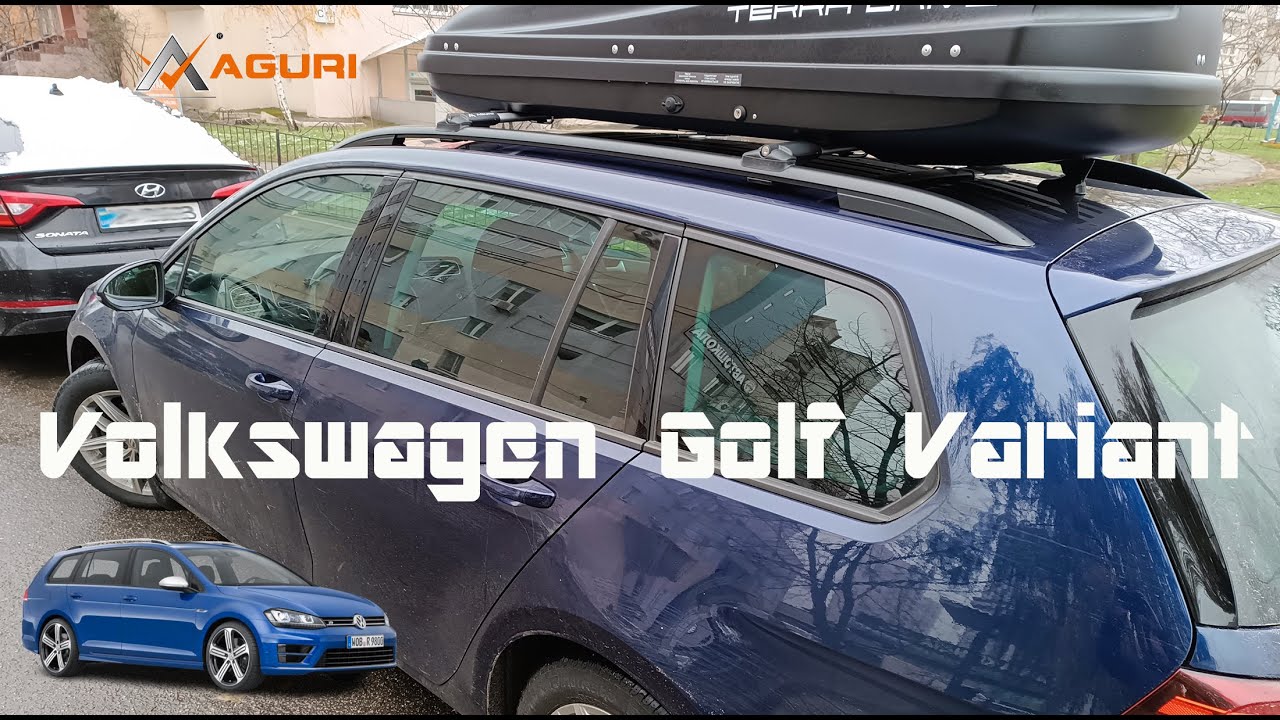 Dachträger AGURI PRESTIGE für VW Golf Variant - YouTube