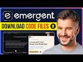 Wie Man Code Von Emergent AI Herunterlädt Wie Man Code Von Emergent AI Exportiert
