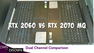 RTX 2060 vs RTX 2070 Max Q- Dual Channel Performance