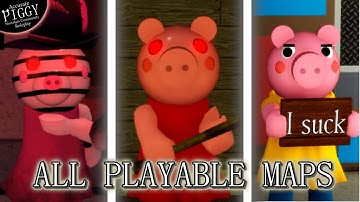 How to Escape Every Playable Map + Secret Endings in Piggy Nostalgia Community RP - Roblox