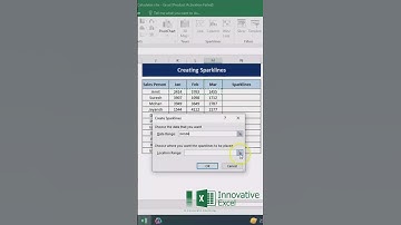 How to add a line graph within a cell on Microsoft Excel (Sparkline) #shorts #excel #datachart