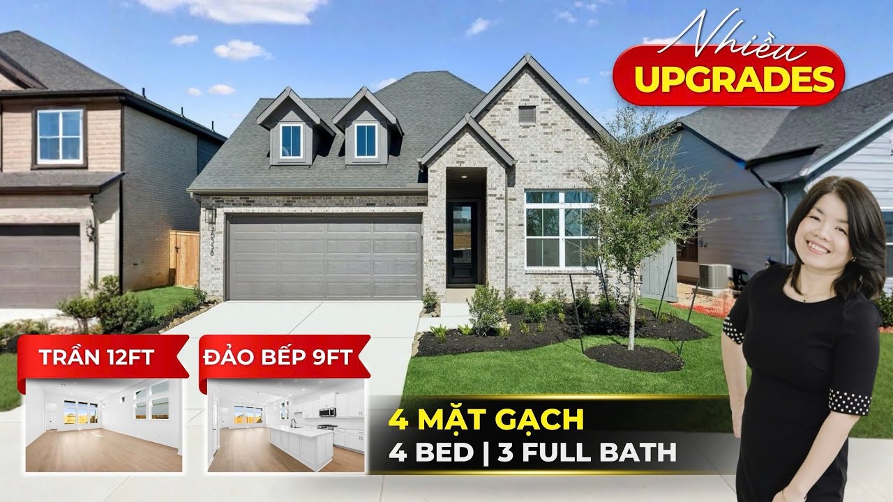 23#hockleytx  BUILDER UY TÍN, GIẢM SÂU, NHIỀU NÂNG CẤP, TRẦN CAO, BẾP RỘNG, 2 MASTER BED ROOM