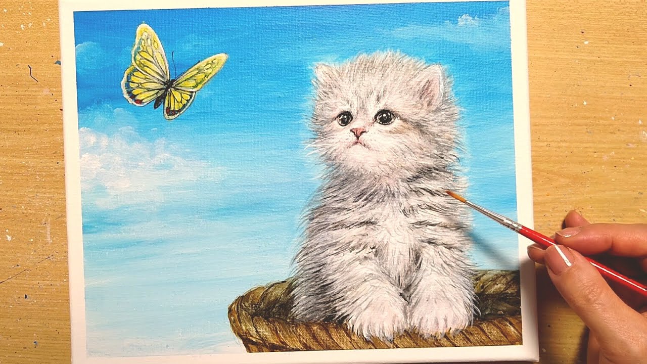 アクリル画 猫 動物 絵画 猫 cat アクリル画 - Aki | minne byGMOペパボ 国内最大級の
