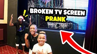 Broken TV Screen Prank on Mom and Dad