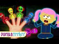 Pueblo Teehee | Familia dedo de esqueletos de colores - Canciones infantiles divertidas