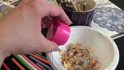 ASMR New 1 pencil sharpening No Talk, getting ready to color Gentle City Sounds