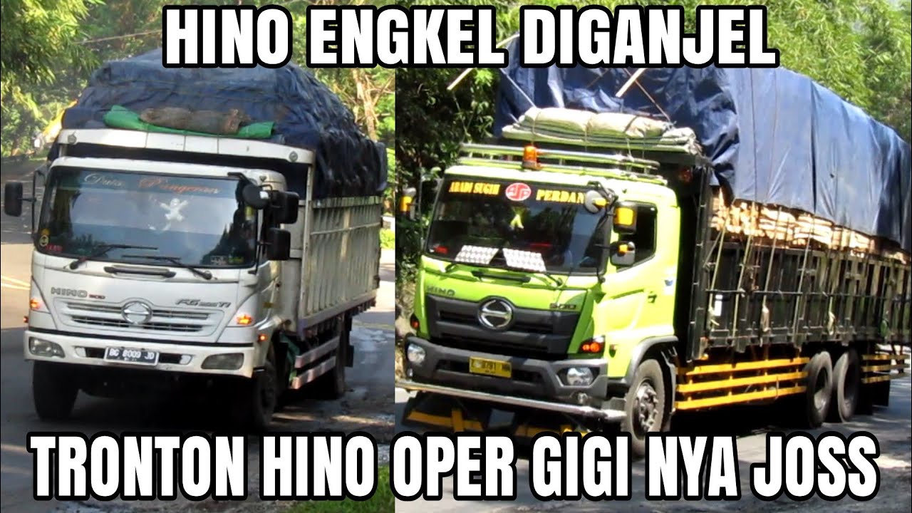  Truk  Hino Engkel  Kecengklak Ditanjakan Diganjel Tronton  