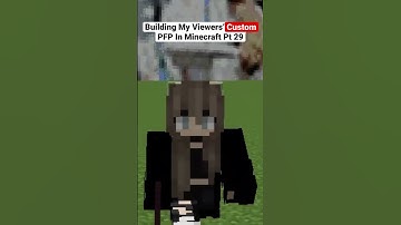 Building my viewers’ custom profile picture in Minecraft part 29 ⛏🧱 #shorts #minecraft #shoutout