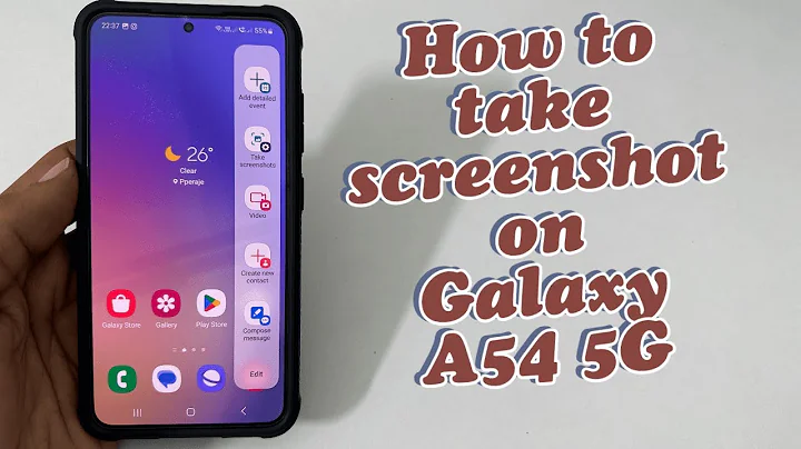How to take screenshot on Samsung Galaxy A54 5G - 4 Ways  Plus Long Screenshot