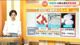 【スタジオ解説】新型コロナ 国内初の飲み薬「ゾコーバ」について 対象者は？効果は？ 服用できない人は？(2022/11/23)