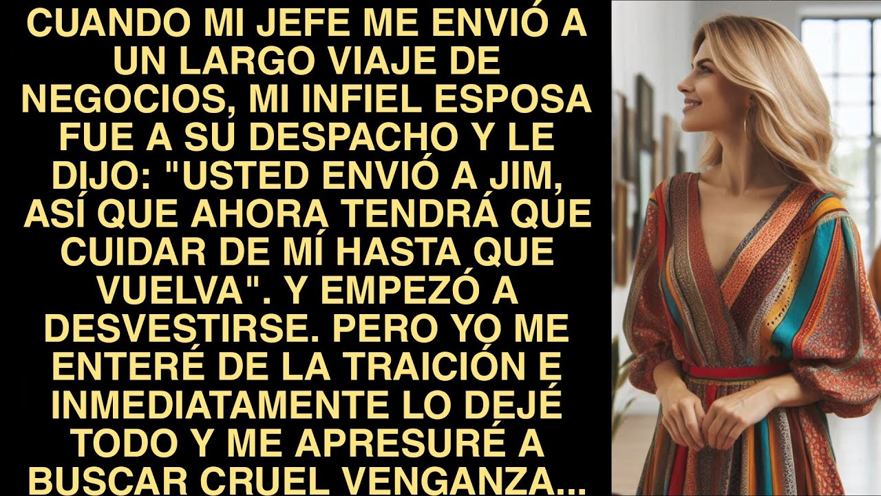 Cuando Mi Jefe Me Envió A Un Largo Viaje De Negocios, Mi Infiel Esposa Fue A Su Despacho Y Le