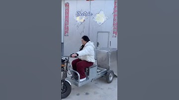 Electric tricycle! Self unloading trucks 🚛! Agricultural Trolley! #shortsvideo #subscribe