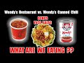 Wendy's Restaurant Chili vs. Wendy's Canned Chili | BONUS TACO SALADS