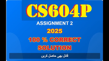 cs604p assignment 2 solution 2025