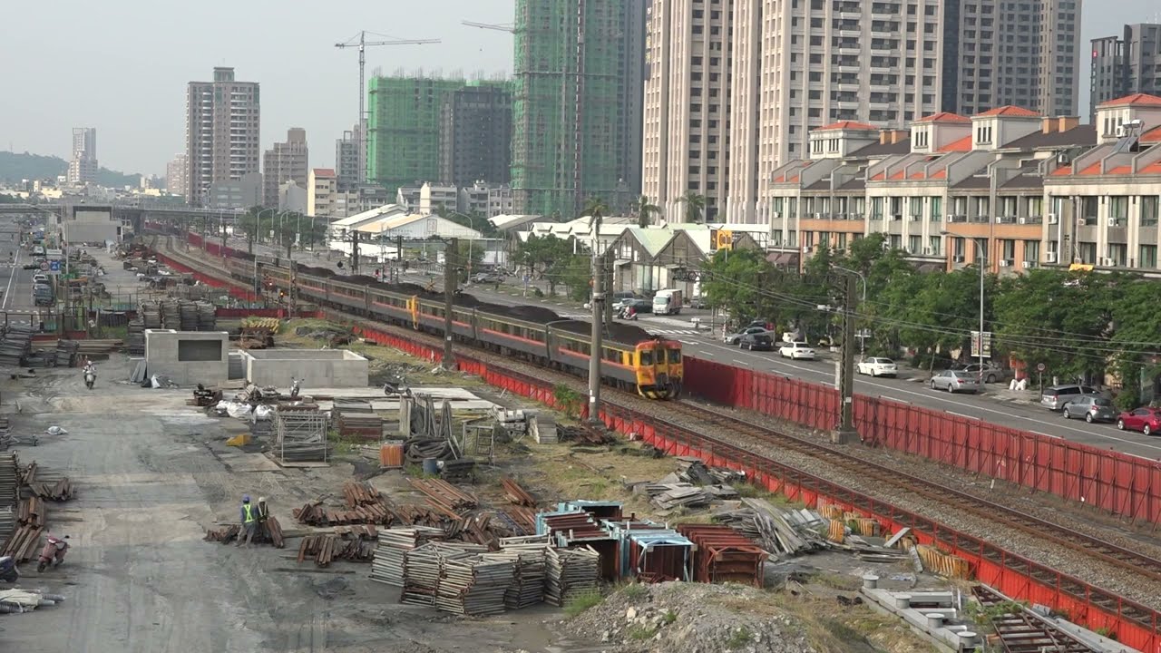 【絕景系列】台鐵 高雄地面鐵路 華安街平交道 縮時攝影 2015年9月