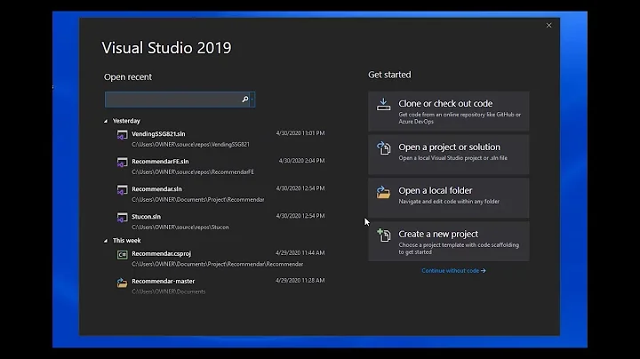 Visual Studio 2019 Installation and Creation of MVC project