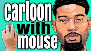 How To Cartoon Yourself With Mouse ( ADOBE ILLUSTRATOR )