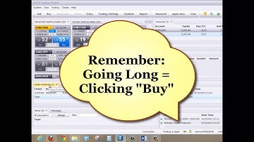 Placing Long and Short orders on FXCM Trading Station