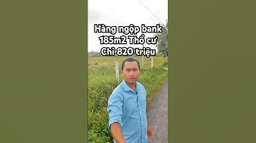 Ngộp bank bán 185m2 Thổ cư Tân Ân cần đước Long An giá820tr mặt tiền đường nhựa