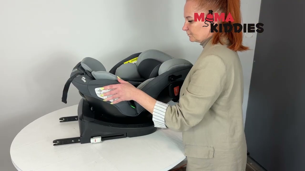 Mama Kiddies Turbo Wings i-Size ISOFIX car seat - instructional