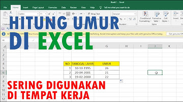 Cara Mudah Menghitung Umur di Microsoft Excel Secara Otomatis