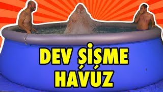 Bahçeye 15 Tonluk Şişme Havuz Aldık