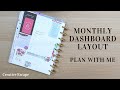 PLAN WITH ME || January 2022 Monthly Dashboard Layout || Classic Happy Planner