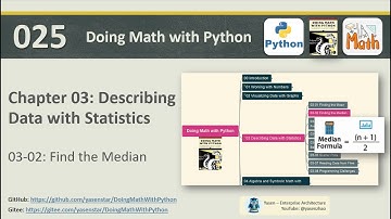 Math with Python 025 - 03 -02 Finding Median 找寻中位数