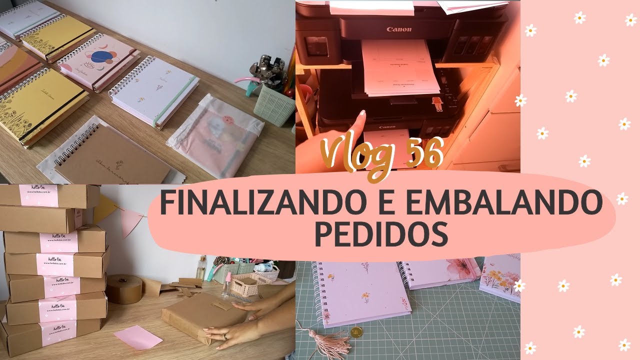 Studio vlog #56🎄Rotina de trabalho, finalizando e embalando pedidos da loja