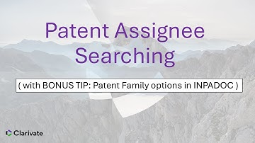 Patent Assignee Searching
