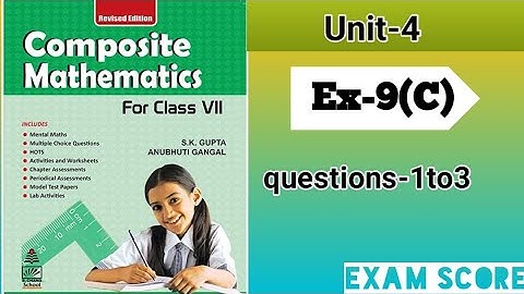 Composite mathematics class 7 percentage and it