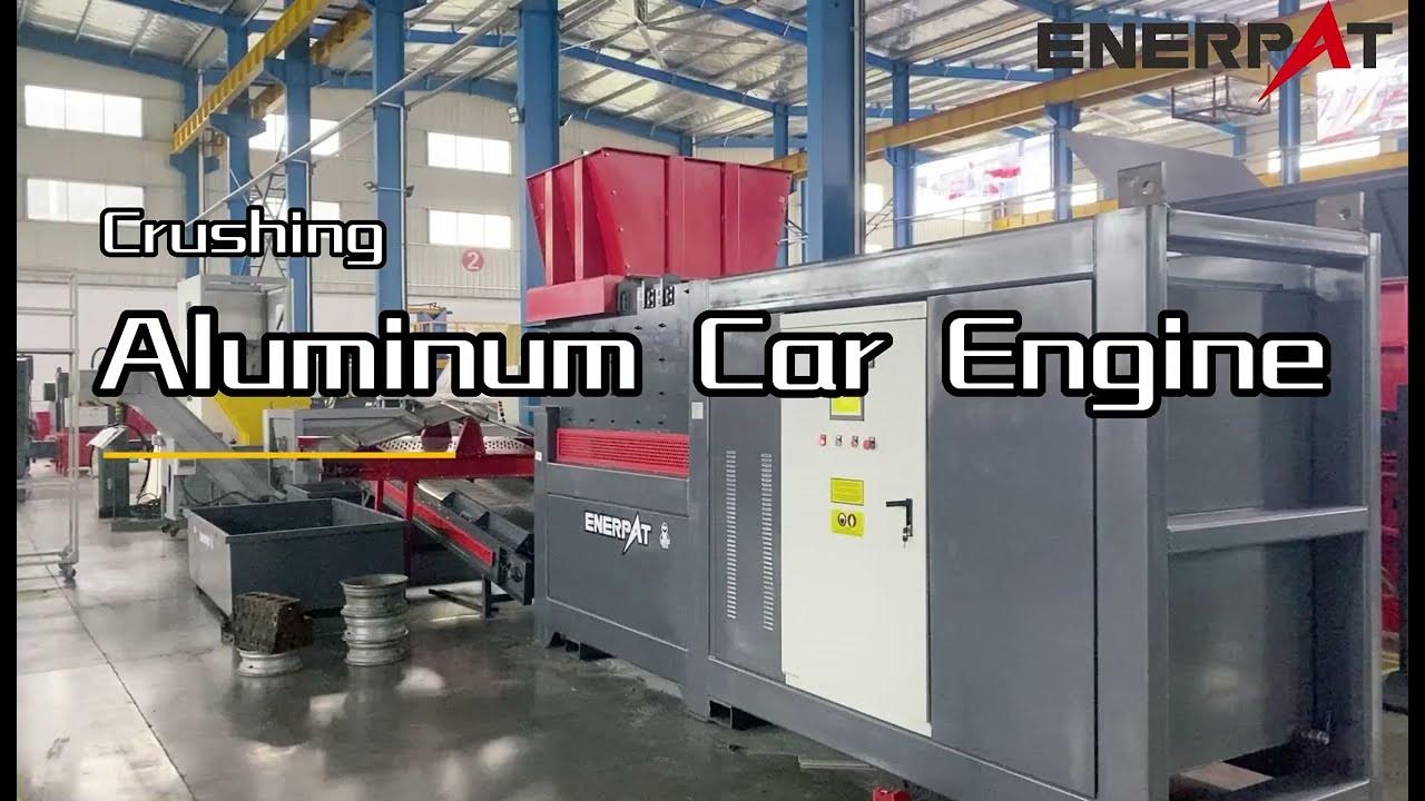 ENERPAT Engine Crusher crushing aluminum car engines YouTube
