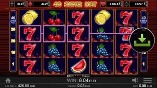 Разцъкваме 40 Super Hot На Голям Залог