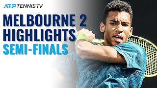 Evans vs Chardy; Auger-Aliassime vs Moutet | Melbourne 2 2021 Semi-Final Highlights