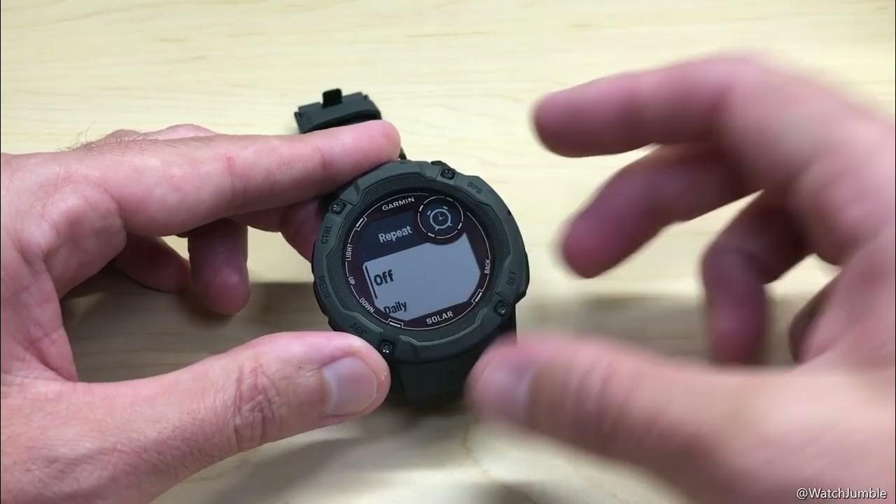 Garmin Instinct 2X Setting Alarm(s) YouTube