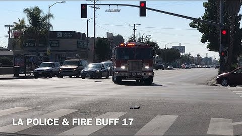 LAFD ENGINE 85 RESPONDING