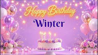 Happy Birthday Winter 🎂 | Birthday Song & Celebration Video
