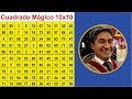 Cuadrado Mágico de 10x10 - MÉTODO FÁCIL.
