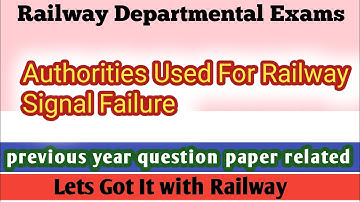 Authorities and Speed At The Time Of Signal Failure | Railway  Authorities During Signal Failure