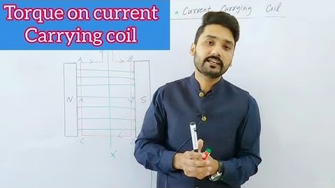 Torque on a current carrying coil | in Urdu / Hindi 12th class physics | physics ka safar