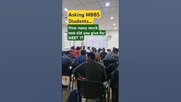 Asking Medico,  How Many Mock Test did you give for NEET🔥⁉️ #neet #mbbs #aiims #mocktest #mbbsshorts