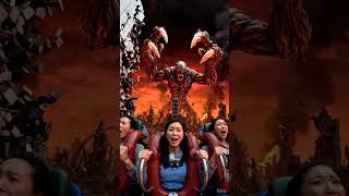 Apocalypse Hell Ride POV 🔥 Demon World Roller Coaster | Extreme Horror POV 4K |