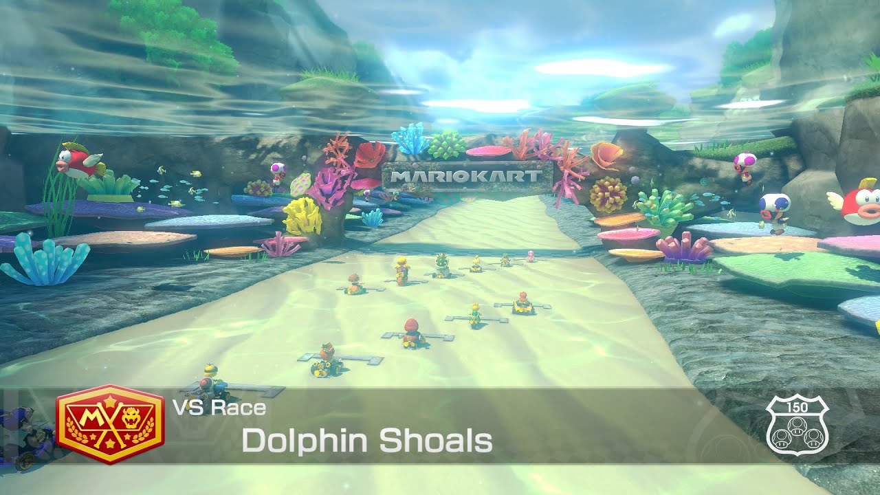 Mario Kart 8 Deluxe Dolphin Shoals [1080 HD] YouTube