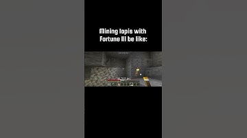 mining lapis lazuli with fortune 3 be like😂 #shorts #minecraft #gaming