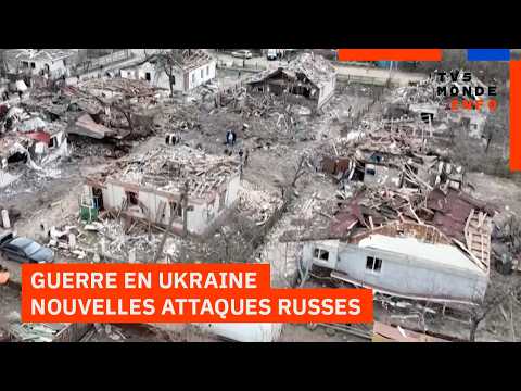 "Tout un quartier anéanti..." : L'Ukraine continue de vivre au rythme des bombes