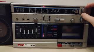 AIWA CA-30 CARRY COMPONENT SYSTEM (1984) Boombox demo - YouTube