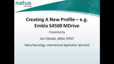 4. RemLogic Creating a New Profile e.g. Embla S4500 MDrive