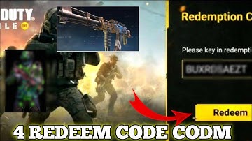 Codm Redeem Code 2022 || Today 4 Redeem Code Codm || June month Redeem Code