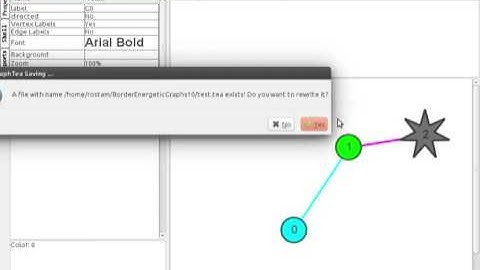 GraphTea: Load and Save from/to the Tea format