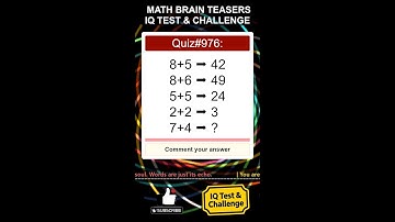 Math Brain Teasers: IQ Test & Challenge (With Answer) #mathquiz #mathpuzzle